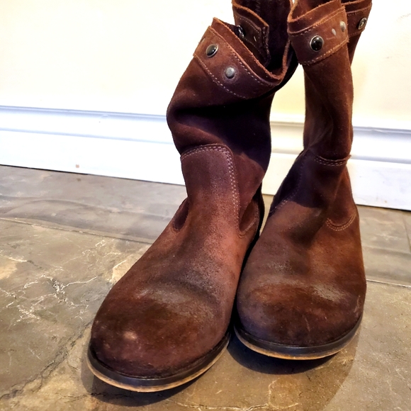 Diesel Boots, Size 37, Dark Brown Suede - Picture 2 of 5